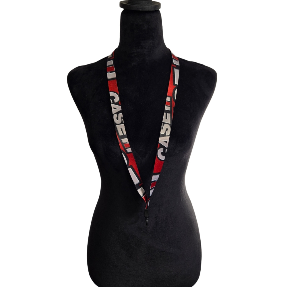 Red and Black Lanyard Case Brand